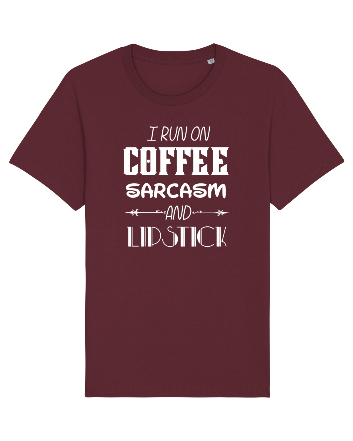 Tricou mânecă scurtă Unisex Rocker Burgundy