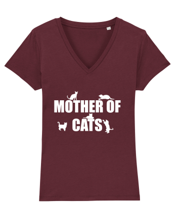 MOTHER OF CATS Burgundy