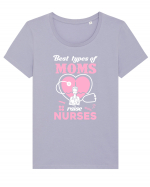 MOM NURSE Tricou mânecă scurtă guler larg fitted Damă Expresser