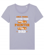 PAINTER DAD Tricou mânecă scurtă guler larg fitted Damă Expresser