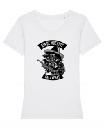 Dia de Muertos Black Tricou mânecă scurtă guler larg fitted Damă Expresser