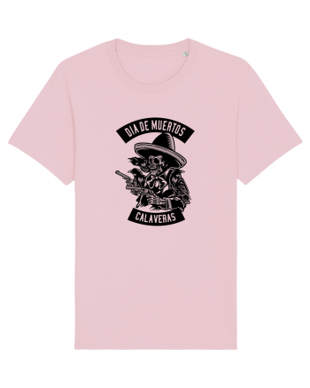 Dia de Muertos Black Cotton Pink