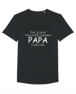 PAPA Tricou mânecă scurtă guler larg Bărbat Skater