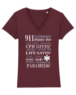 PARAMEDIC Tricou mânecă scurtă guler V Damă Evoker