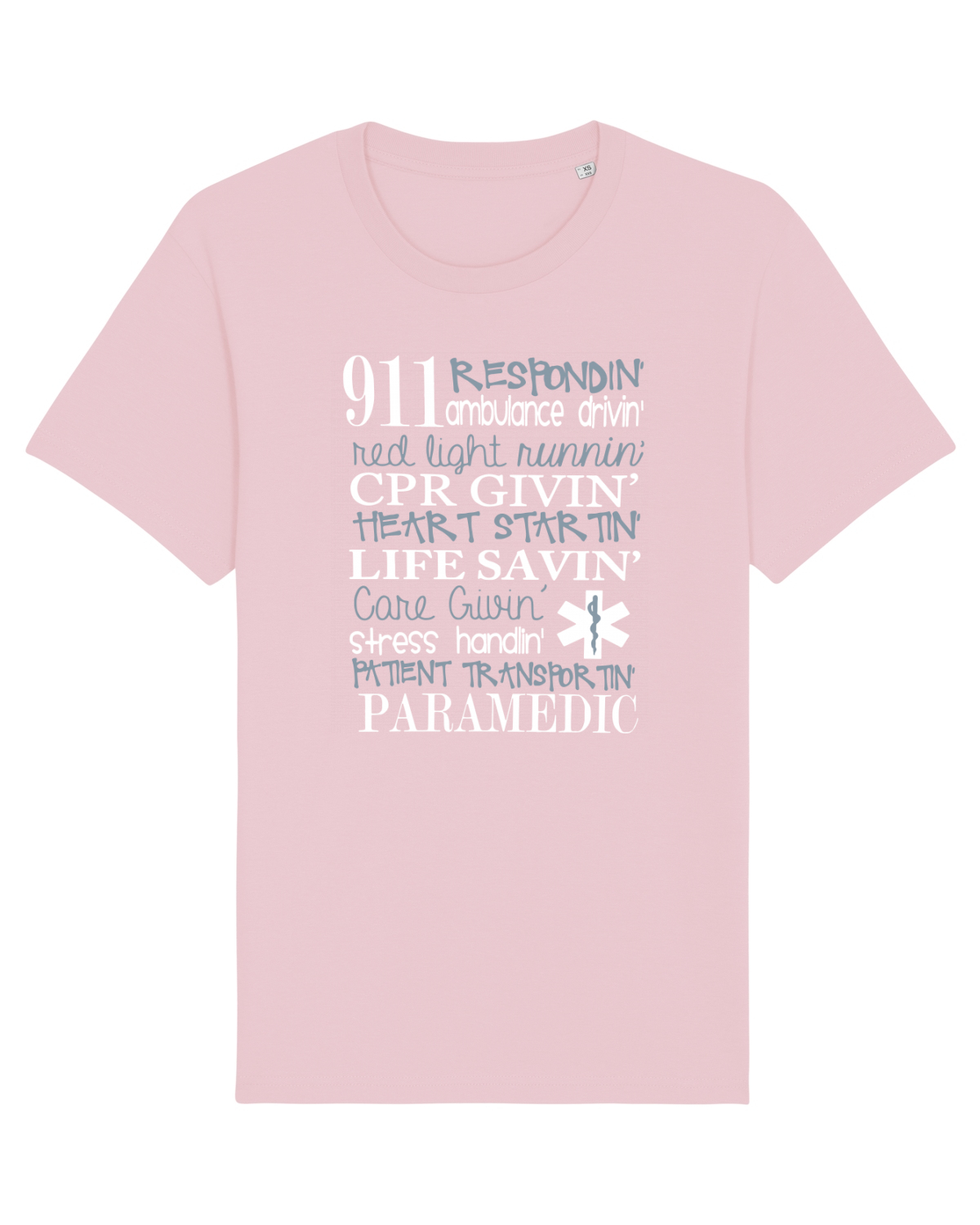 Tricou mânecă scurtă Unisex Rocker Cotton Pink
