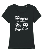 CAMPING Tricou mânecă scurtă guler larg fitted Damă Expresser