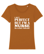 NURSE Tricou mânecă scurtă guler larg fitted Damă Expresser