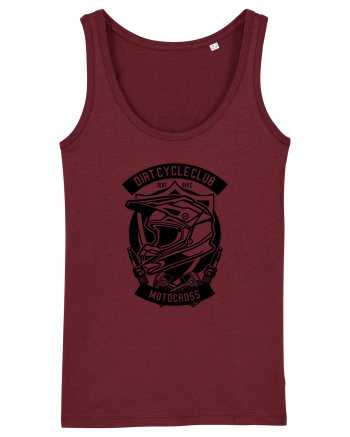 Dirt Bike Motocross Black Burgundy