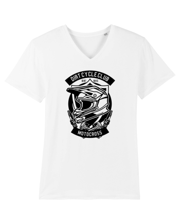 Dirt Bike Motocross Black White