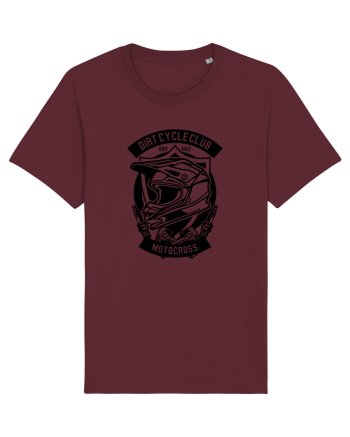 Dirt Bike Motocross Black Burgundy