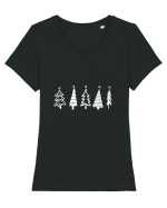 Brazi de craciun Tricou mânecă scurtă guler larg fitted Damă Expresser
