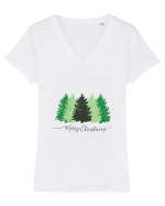 Merry Christmas #7 Tricou mânecă scurtă guler V Damă Evoker
