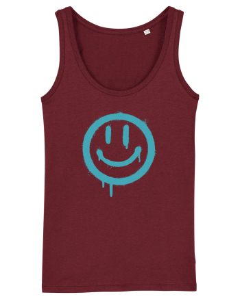 Smiley Face Burgundy