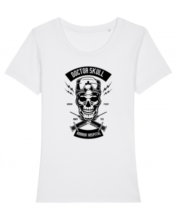 Doctor Skull Black White