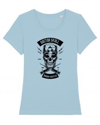 Doctor Skull Black Sky Blue