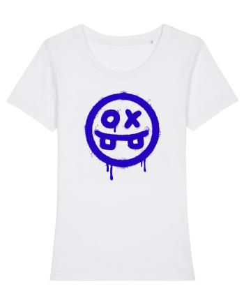 Sick scary face White