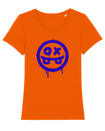 Sick scary face Tricou mânecă scurtă guler larg fitted Damă Expresser
