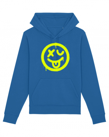 Smiling sick face Royal Blue