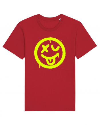 Smiling sick face Red