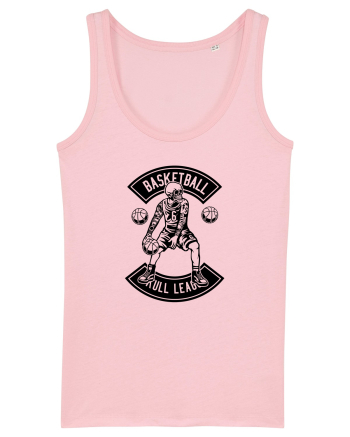 Basketball Skull Black Cotton Pink