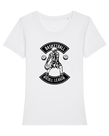 Basketball Skull Black White