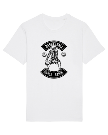Basketball Skull Black White