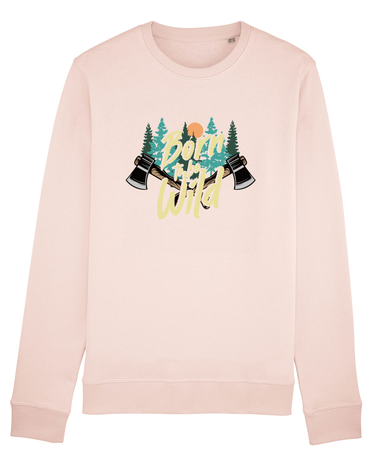 Bluză mânecă lungă Unisex Rise Candy Pink