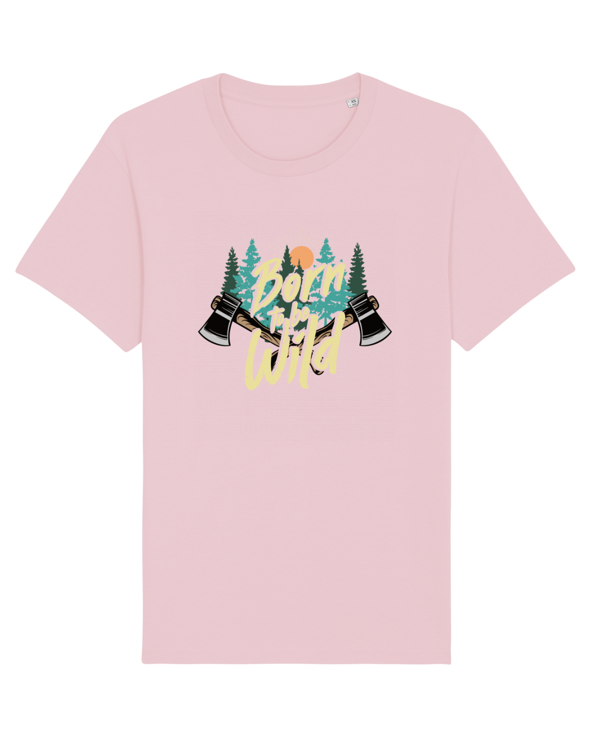 Tricou mânecă scurtă Unisex Rocker Cotton Pink
