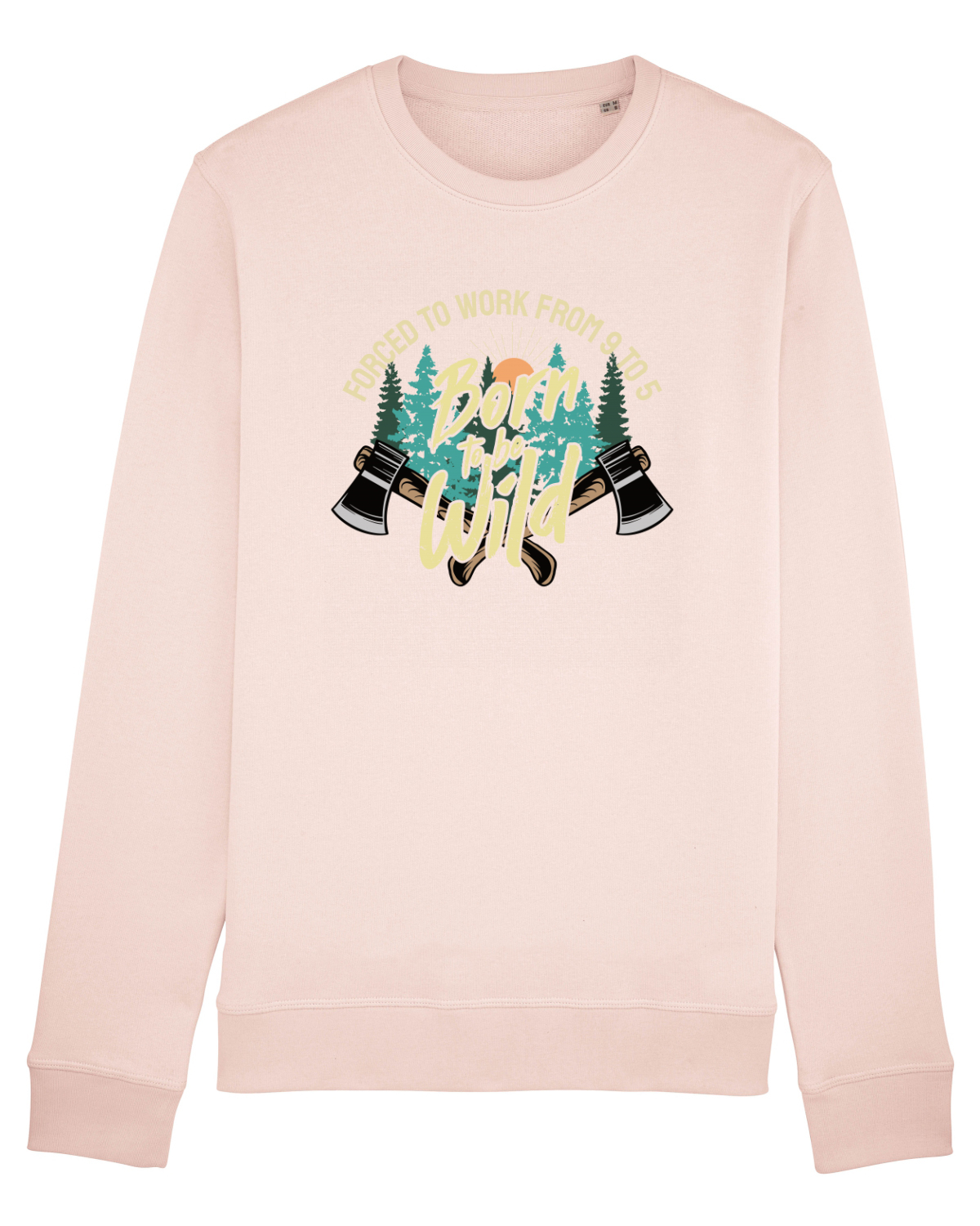 Bluză mânecă lungă Unisex Rise Candy Pink