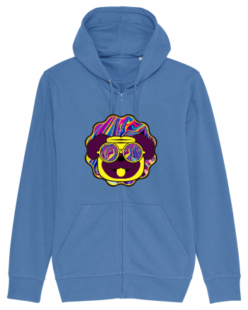 Psychedelic pug Bright Blue