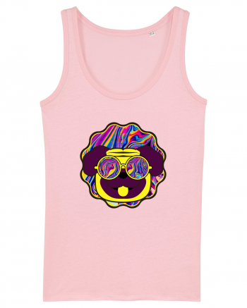 Psychedelic pug Cotton Pink