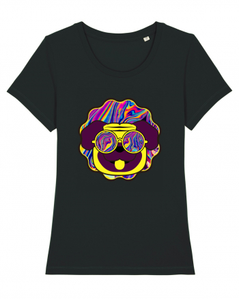 Psychedelic pug Black