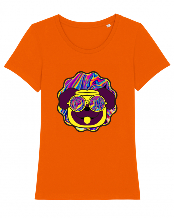 Psychedelic pug Bright Orange