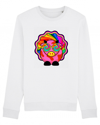 Psychedelic Cow White