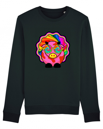 Psychedelic Cow Black