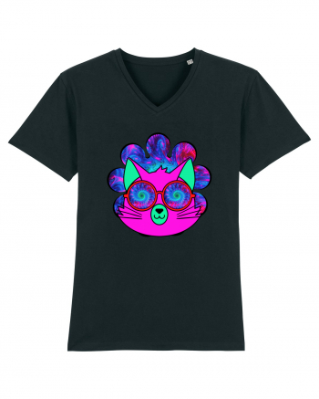 Psychedelic Cat Black