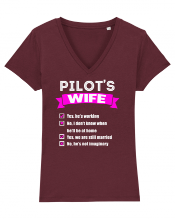 PILOTS WIFE Burgundy