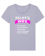 PILOTS WIFE Tricou mânecă scurtă guler larg fitted Damă Expresser