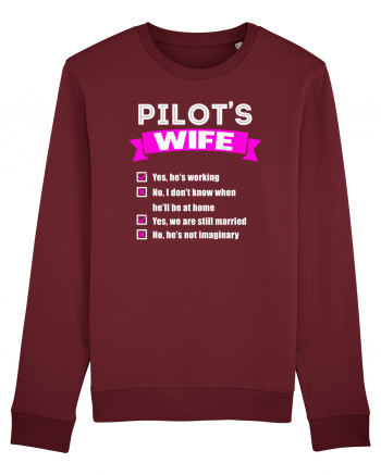 PILOTS WIFE Burgundy