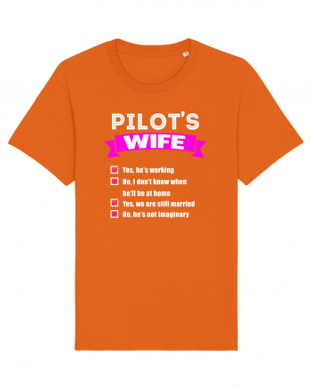 PILOTS WIFE Bright Orange