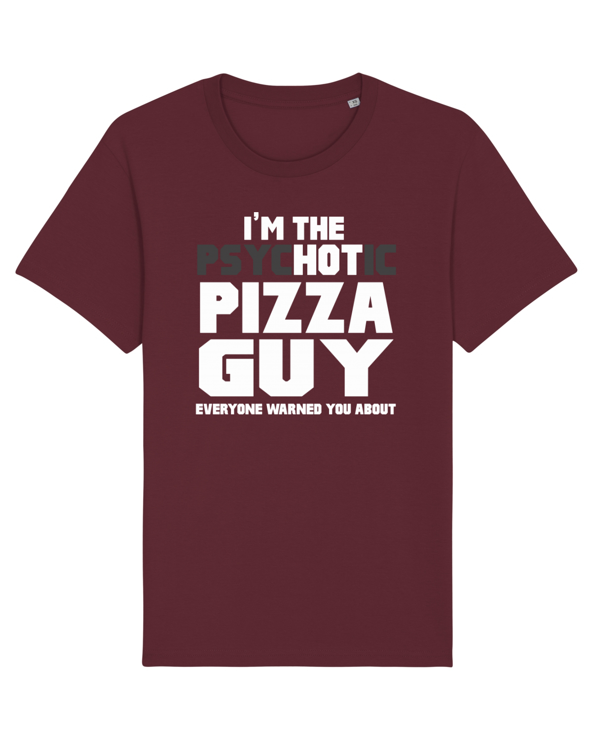 Tricou mânecă scurtă Unisex Rocker Burgundy