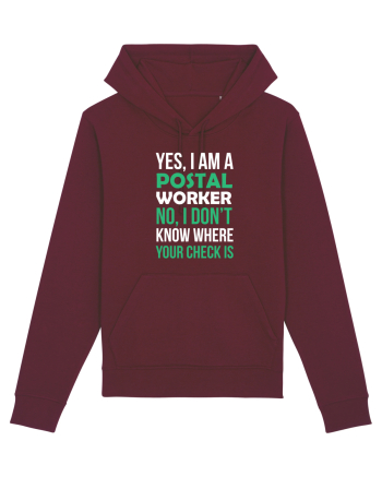 POSTAL WORKER Burgundy