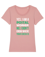 POSTAL WORKER Tricou mânecă scurtă guler larg fitted Damă Expresser
