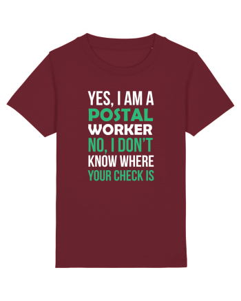 POSTAL WORKER Burgundy