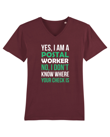 POSTAL WORKER Burgundy
