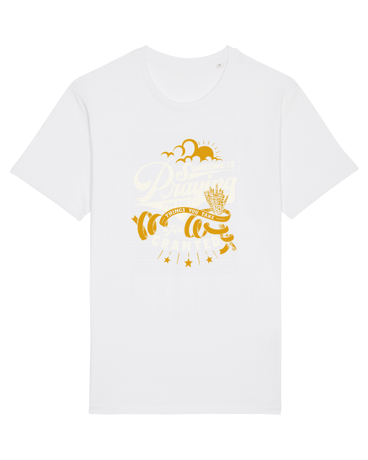 Tricou mânecă scurtă Unisex Rocker White