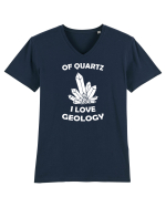 QUARTZ Tricou mânecă scurtă guler V Bărbat Presenter