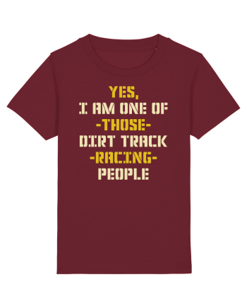 DIRT TRACK RACING Burgundy