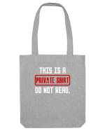 PRIVATE SHIRT Sacoșă textilă