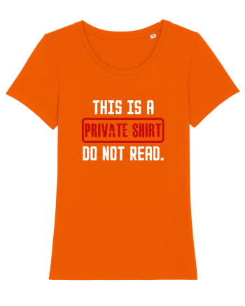 PRIVATE SHIRT Bright Orange